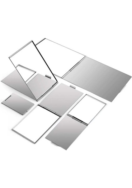 Tavşan Alüminyum Katlanır Ayna Cep Mini Taşınabilir Makyaj Aynaları Seyahat El Küçük Ayna Vanity Katlanabilir Kompakt Kozmetik Araçları (Yurt Dışından) fırsatları