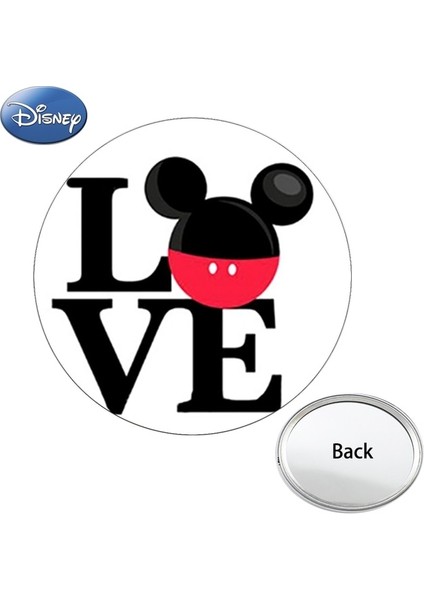 DSN91 Disney Aşk Mickey Mouse Tek Taraflı Düz Cep Aynası Minnie Mouse Kompakt Taşınabilir Makyaj Seyahat Çanta Aynalar DSN87 (Yurt Dışından)