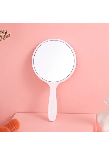 B-Beyaz El Makyaj Aynası Kare Makyaj Makyaj Masası Aynası Saplı El Aynası Spa Salonu Kompakt Aynalar Kadınlar Için Kozmetik Ayna (Yurt Dışından)