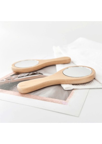 Rs Yeni Doğal Ahşap Ayna Ahşap El Aynası Vintage Taşınabilir Kompakt Makyaj Vanity El Ayna Kadınlar Için Kolu ile Seyahat (Yurt Dışından) indirimleri