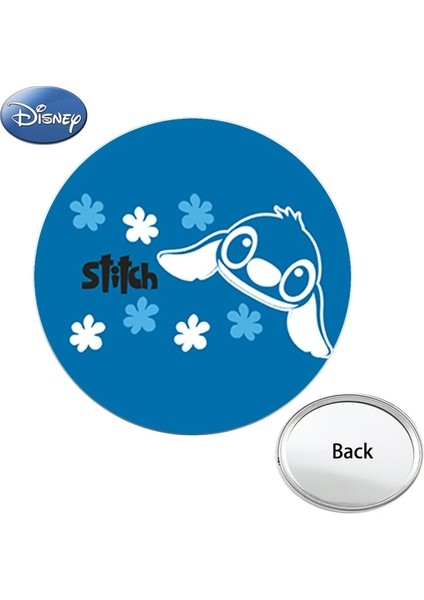 DSN303 Disney Animasyon Lilo ve Stitch Mini Cep Aynası Kompakt Taşınabilir Makyaj Araçları Seyahat Çanta Bir Yan Aynalar Çocuklar Hediye (Yurt Dışından)