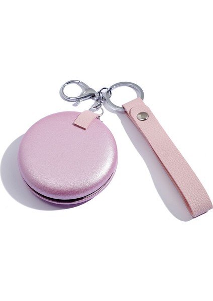 Donanma Yuvarlak Mat Küçük Ayna Taşınabilir Mini Ayna Katlanır Çift Taraflı Ayna Pu Mat Altın El Makyaj Aynası (Yurt Dışından) fırsatları