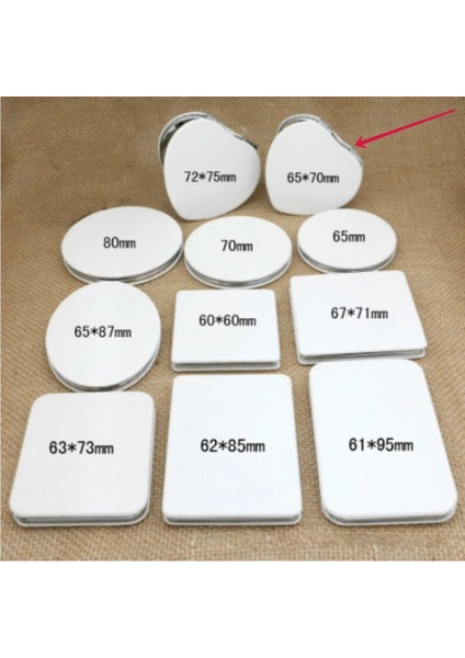 Dairesel 80MM 1 Adet Tüm Beyaz Çift Taraflı Ayna Katlanabilir Cep Aynalar Için Makyaj Dairesel Kare Kalp Kadın Kızlar Güzellik Kozmetik Aynalar (Yurt Dışından) fiyatları