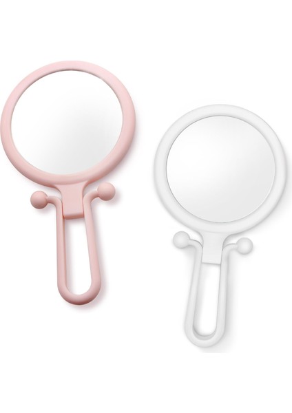 Şerit 5x 2/5/10X Büyüteç El Aynası Çift Taraflı Büyütme Süper Net Makyaj Aynası Kompakt Taşınabilir Seyahat Kolu Ayna (Yurt Dışından) modelleri