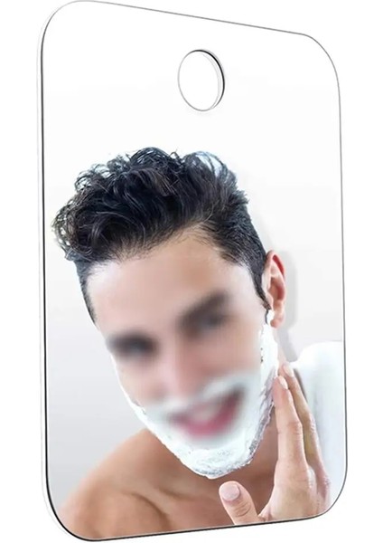 Kare Set Duş Aynası Akrilik Aracı Buğu Önleyici Film Tıraş Aynaları Asılı Kozmetik Görünümlü Cam Banyo Seyahat Için (Yurt Dışından) fiyatları