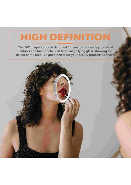 10X10X2CM 20X Büyüteç Makyaj Aynası Vantuz Ayna Büyütme Cep Aynaları Yuvarlak Büyüteç Ayna (Yurt Dışından) indirimleri