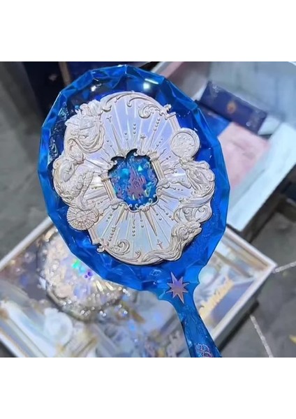 D Çiçek Bilir Çilek Rokoko Dudak Sır El Aynası Makyaj Aracı Taşınabilir Küçük Ayna Taşıma Kolu Ayna (Yurt Dışından)