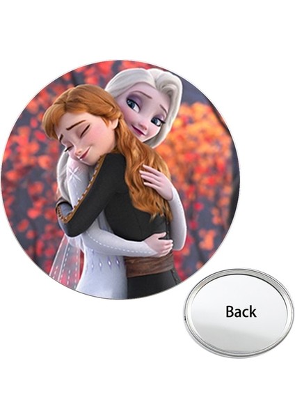 BX28 Disney Dondurulmuş Karikatür Film Yuvarlak Taşınabilir Makyaj Aynaları Yeni Kadın Moda Dekorasyon Araçları Ayna 2022 Yaz BX01 (Yurt Dışından)