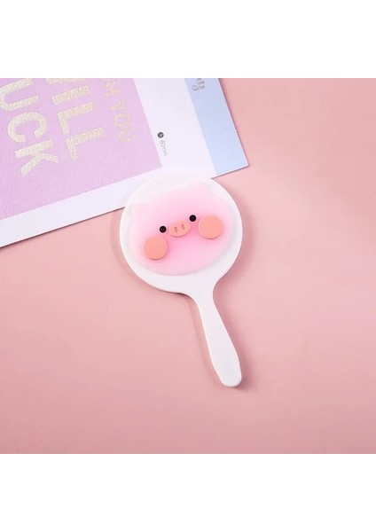 Stil 7 Mini Yaratıcı Karikatür Taşınabilir Makyaj Aynası Ins Rüzgar Sevimli Kız Makyaj Tatlı Taşınabilir El Ayna Trompet Makyaj Aynası (Yurt Dışından)