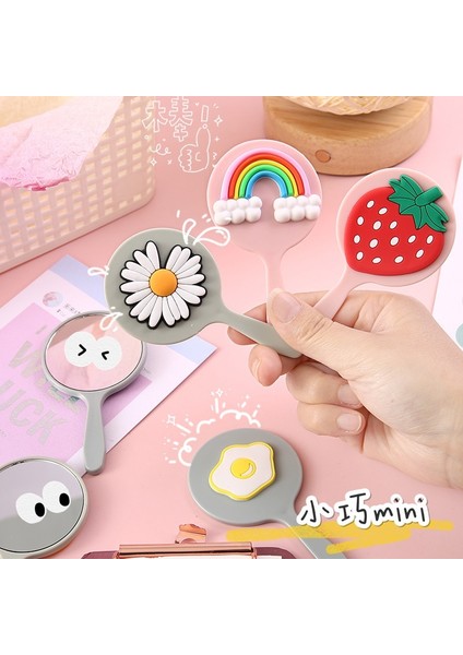 Stil 7 Mini Yaratıcı Karikatür Taşınabilir Makyaj Aynası Ins Rüzgar Sevimli Kız Makyaj Tatlı Taşınabilir El Ayna Trompet Makyaj Aynası (Yurt Dışından) fırsatları