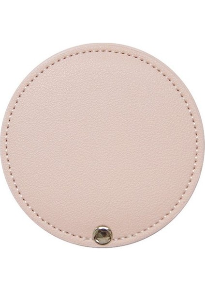 Pembe 1 Adet Metal Ultra-Ince Mini Makyaj Aynası Taşınabilir Paslanmaz Çelik Kompakt Cep El Kişiselleştirilmiş Güzellik Kozmetik Aynalar Hediye (Yurt Dışından)