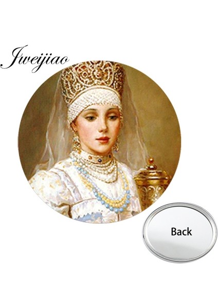 PE43 Youhaken Mona Lisa Karakter Portresi Cep Aynası Ünlü Yağlıboya Tablolar Kadın Kompakt Taşınabilir Makyaj Vanity El Aynaları (Yurt Dışından)