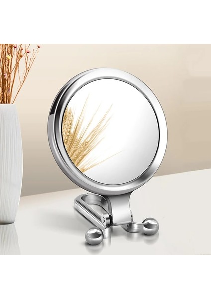 Silver-X2 2/5/10X Parlak Büyüteç Makyaj Aynası El Makyaj Aynası Katlanır El Aynası Cep Aynası Kompakt Aynalar Makyaj Araçları (Yurt Dışından)
