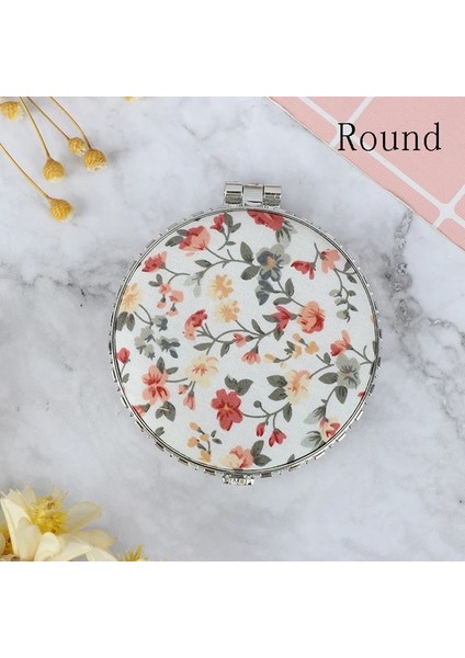 Wtr Yeni 1 Adet Mini Makyaj Kompakt Cep Çiçek Ayna Taşınabilir Iki Taraflı Katlanır Makyaj Aynası Kadın Vintage Kozmetik Aynalar (Yurt Dışından) fiyatları