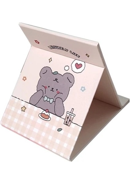 3c Makyaj Aynası Kalın Katlanır Çevirme Karikatür Boy Aynası Öğrenci Taşınabilir Makyaj Aynası Bunny Koyun Ayı Teddy Makyaj Aynaları (Yurt Dışından)