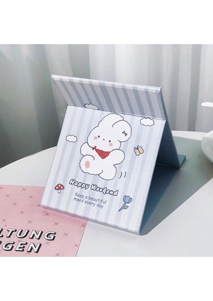 3c Makyaj Aynası Kalın Katlanır Çevirme Karikatür Boy Aynası Öğrenci Taşınabilir Makyaj Aynası Bunny Koyun Ayı Teddy Makyaj Aynaları (Yurt Dışından) indirimleri