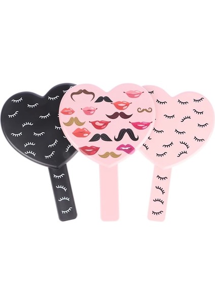 N1 Yeni Kalp Şekilli Öğrenci Ayna Kirpik Uzatma Makyaj Aynası Spa Salonu Kızlar Kadınlar Için Taşınabilir Kozmetik Aynalar (Yurt Dışından) fırsatları