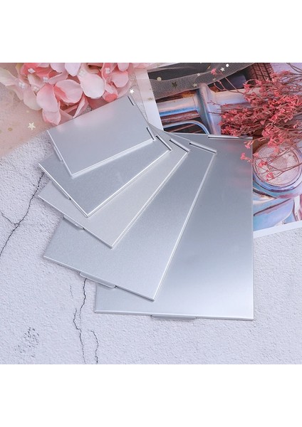 Gösterildiği Gibi C Tipi 1 Adet Cep Dikdörtgen Makyaj Katlanır Aynalar Taşınabilir Kompakt Kozmetik Ayna Ultra-Ince Katlanır Makyaj Aynası Kişiselleştirilmiş (Yurt Dışından) fiyatları