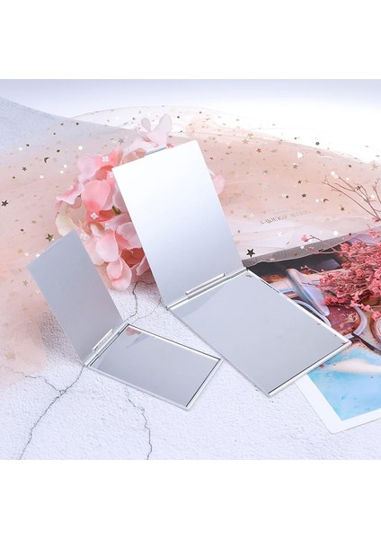 Gösterildiği Gibi C Tipi 1 Adet Cep Dikdörtgen Makyaj Katlanır Aynalar Taşınabilir Kompakt Kozmetik Ayna Ultra-Ince Katlanır Makyaj Aynası Kişiselleştirilmiş (Yurt Dışından) indirimleri