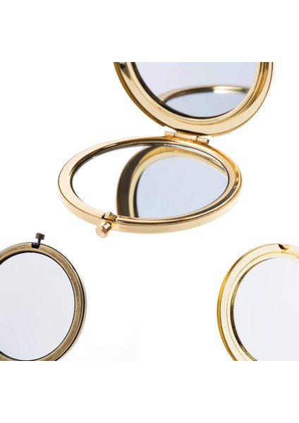 8 Kozmetik Büyüteç Cep Kompakt Çift Taraflı Katlanır Yüksek Dereceli Yuvarlak Metal Makyaj Çanta Seyahat Ba Için Küçük Ayna Cricle (Yurt Dışından) modelleri