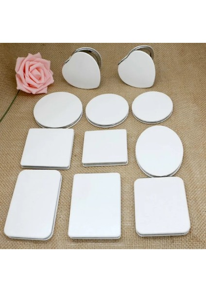 67X71 mm Kare 1 Adet Tüm Beyaz Çift Karikatür Olmadan Taraflı Ayna Katlanabilir Cep Makyaj Aynası Kadın Kızlar Güzellik Kozmetik Aynalar (Yurt Dışından) fiyatları