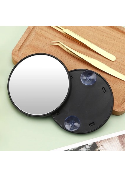 BLACK-15X Çok Boyutlu Yüksek Büyütme Siyah Nokta Büyüteç Makyaj Aynası Kadın Yeni Vantuz Tipi Çok Katlı Taşınabilir Ayna (Yurt Dışından) modelleri