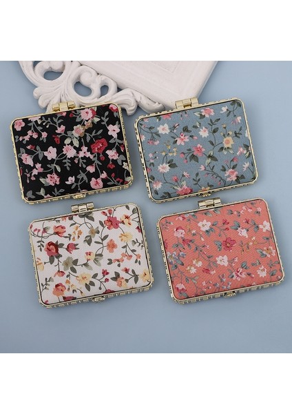 Elips-Mavi 1 Adet Mini Makyaj Kompakt Cep Çiçek Ayna Taşınabilir Iki Taraflı Katlanır Makyaj Aynası Kadın Vintage Kozmetik Aynalar Hediye Için (Yurt Dışından) modelleri