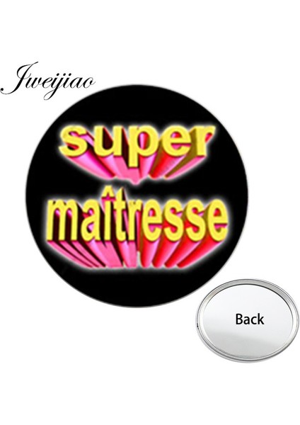 H112 Jweıjıao Süper Maitresse Kızlar Bir Tarafı Düz Cep Aynası Pürüzsüz Kompakt Taşınabilir Basit Mini Makyaj Vanity El Aynaları Espejo (Yurt Dışından)