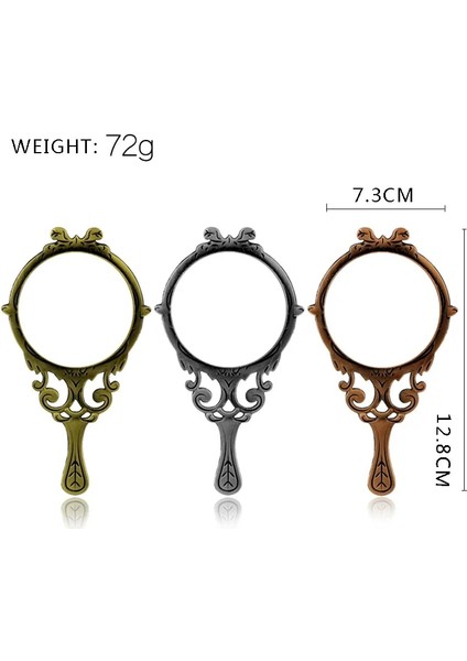 2 Retro El Aynaları Makyaj Aynası Hollow Kozmetik Kompakt Ayna Kadınlar Için (Yurt Dışından) indirimleri