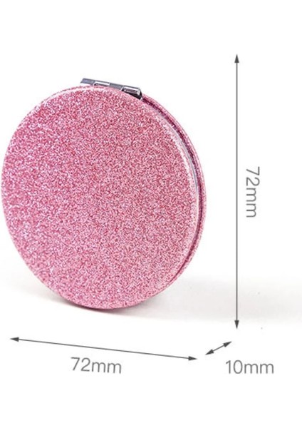Rastgele Renk 1 Adet Taşınabilir Glitter Yuvarlak Makyaj Aynası El Cep Katlanır Kozmetik Ayna Çift Yüz Makyaj Aynası (Yurt Dışından) fırsatları