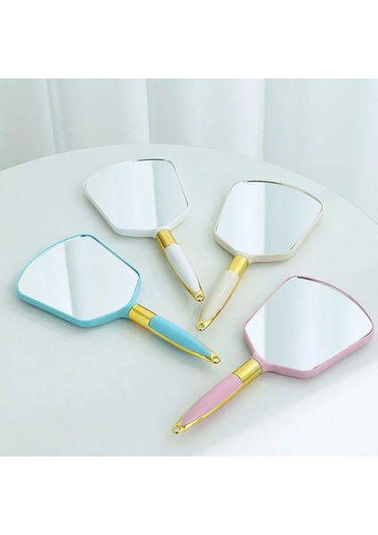 Pembe - A Hd Makyaj Aynası Avrupa Tarzı Yüksek Kaliteli El Üst Düzey Güzellik Taşınabilir Retro Desen Makyaj Aynası Kadın Cilt Bakımı Aracı (Yurt Dışından) modelleri