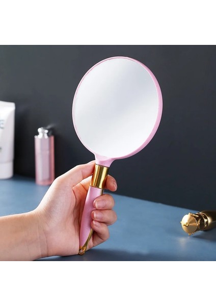 Pembe - A Hd Makyaj Aynası Avrupa Tarzı Yüksek Kaliteli El Üst Düzey Güzellik Taşınabilir Retro Desen Makyaj Aynası Kadın Cilt Bakımı Aracı (Yurt Dışından) fırsatları