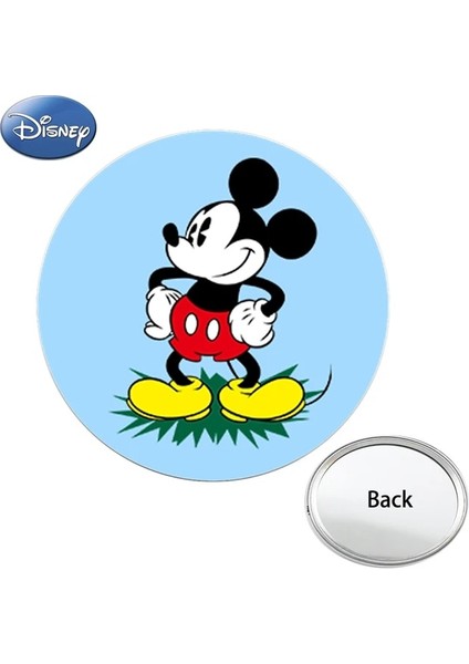 MIK212 Disney Aynalar Karikatür Mickey Mouse Fotoğraf Baskılı Düz Mini Cep Aynası Kompakt Taşınabilir Makyaj Çantası Aynalar MIK198 (Yurt Dışından)
