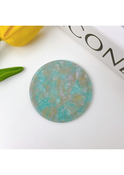 8 Çok Tarzı Yuvarlak Makyaj Aynası Karikatür Desen Taşınabilir Küçük Cep Makyaj Küçük Ayna Retro Asetat Levha Ayna (Yurt Dışından)