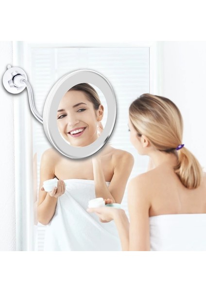 5x 10X LED Ayna Makyaj Aynası Esnek Ayna Aydınlatmalı Büyüteç Makyaj Aynaları Işık Makyaj Miroir Banyo Aynaları (Yurt Dışından) modelleri