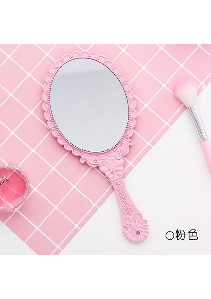 4 Vintage Gravür El Makyaj Masası Aynası Salon Makyaj Dresser El Aynası Kolu Kozmetik Kompakt Ayna Kadınlar Için (Yurt Dışından)