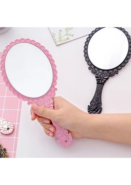 4 Vintage Gravür El Makyaj Masası Aynası Salon Makyaj Dresser El Aynası Kolu Kozmetik Kompakt Ayna Kadınlar Için (Yurt Dışından) fiyatları