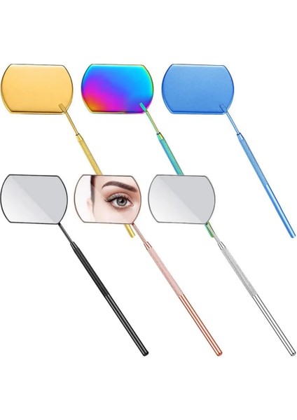 A07 Paslanmaz Çelik Kirpik Uzatma Muayene Aynası El Kirpik Aşılama Ayna Anti-Sis Anti-Çözgü Güzellik Makyaj Aracı (Yurt Dışından) indirimleri