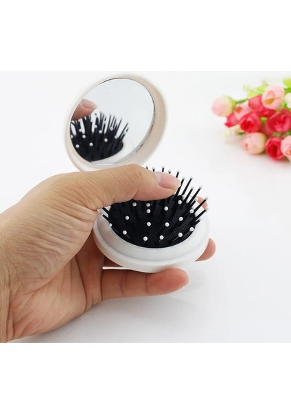 D227 Youhaken Güzellik Kadın Fotoğraf Cep Aynası Masaj Tarağı ile Kızlar Katlanır Kompakt Taşınabilir Makyaj Çok Fonksiyonlu Güzellik Araçları (Yurt Dışından) modelleri