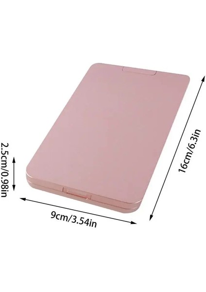 Siyah Işıklı Makyaj Aynası Kişisel Kompakt Güzellik Aynası Dokunmatik Anahtarı ile Seyahat Makyaj Aksesuarları Çok Fonksiyonlu Işık Up (Yurt Dışından) fırsatları