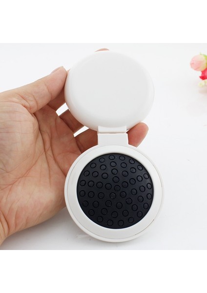 FQ305 Youhaken Peri Melek Kadın Cep Aynası Masaj Tarak ile Katlanır Yuvarlak Kompakt Taşınabilir Makyaj El Makyaj Aynaları Mini Tarzı (Yurt Dışından)