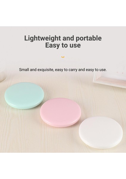 Yeşil Mini LED Makyaj Aynası Şeffaf 2x Büyütme Kademesiz Ayar Katlanır Tip-C LED Cep Kozmetik Ayna Зеркало Для Макияжа (Yurt Dışından) modelleri