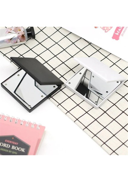 Siyah 6 LED Makyaj Aynası Işıklı 1x 2x Büyüteç Küçük Cep Taşınabilir Seyahat Pembe Siyah Beyaz Katlanabilir Kozmetik Makyaj Aynaları (Yurt Dışından) modelleri