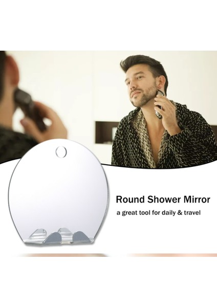 Yuvarlak Yeni Buğu Önleyici Ayna Kırılması Kolay Değil Seyahat Banyo Tıraş Buğu Önleyici Ayna Buğu Önleyici Makyaj Akrilik Ayna (Yurt Dışından) fırsatları