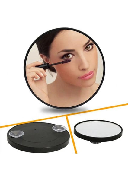 Beyaz 20X Büyüteçli Makyaj Aynası Banyo Makyaj Aynası Yuvarlak Küçük Makyaj Tıraş Aynası Seti 20/10X Büyüteç Ayna ile Banyo Için (Yurt Dışından)