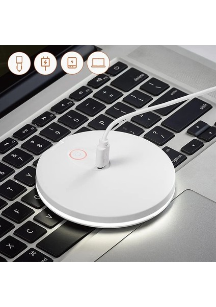 Minimalist Beyaz Yuvarlak Yaratıcı Makyaj Aynası LED Taşınabilir Mini El Küçük Ayna Işık Ayna ile Taşınabilir Akıllı Güzellik Aynası (Yurt Dışından) modelleri