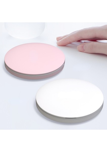 Minimalist Beyaz Yuvarlak Yaratıcı Makyaj Aynası LED Taşınabilir Mini El Küçük Ayna Işık Ayna ile Taşınabilir Akıllı Güzellik Aynası (Yurt Dışından) fırsatları