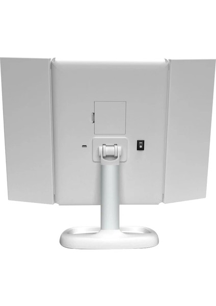 Siyah Espelhos Spiegel Specchio LED Espelho Com LED Büyütme 2x 3x 10X Büyütme 3 Yollu Üç Katlı Aynalar Vanity Akıllı LED Makyaj Aynası (Yurt Dışından)