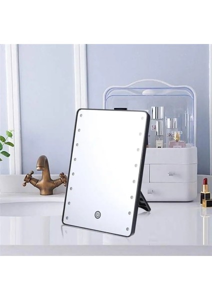 Beyaz 16 LED Makyaj Aynası LED Dokunmatik Ayarlanabilir Işık ile Kozmetik Ayna Aydınlatmalı Makyaj Masası Aynası De Maquillaje De Mesa (Yurt Dışından) modelleri