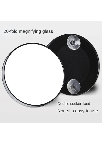 Vantuzlu Beyaz Yuvarlak Makyaj Aynası 20X Büyüteç Ayna(Yurt Dışından) indirimleri